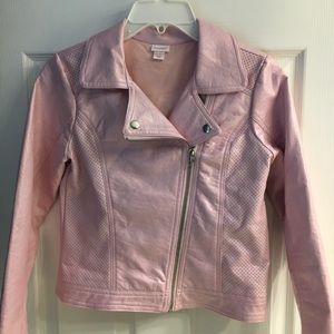 Girls Faux Leather Jacket